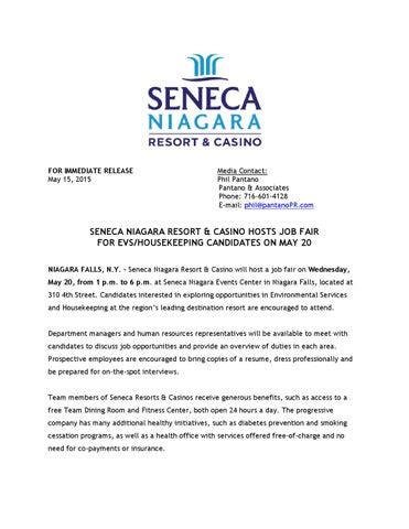seneca niagara casino employment.